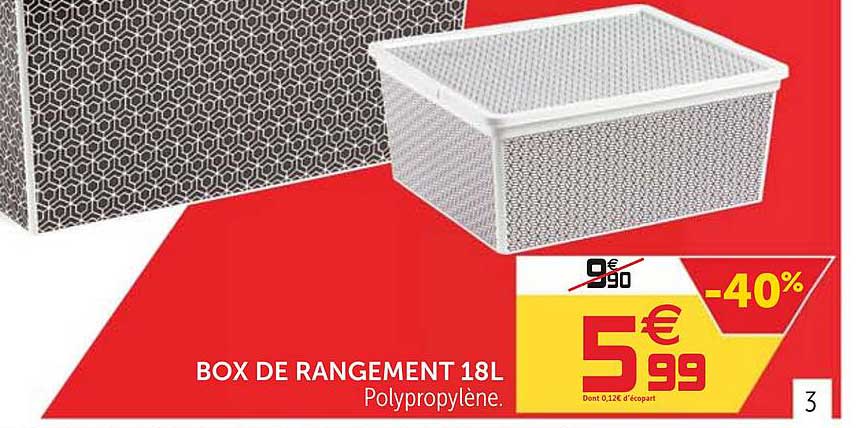 box de rangement 18l