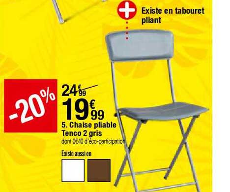 Chaise Pliable Tenco 2 Gris