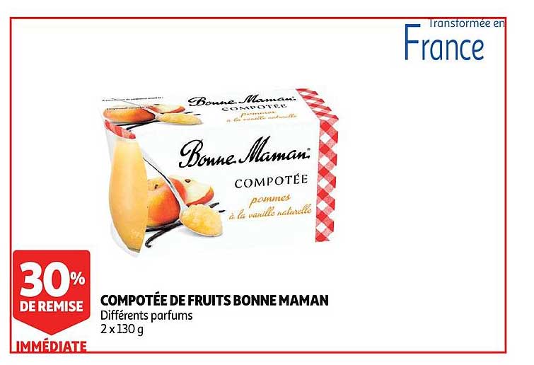 compotée de fruits bonne maman 30% de remise immédiate