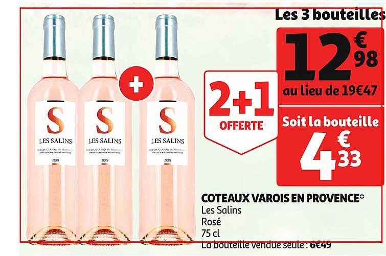 coteaux varoise en provence les salins 2+1 offerte