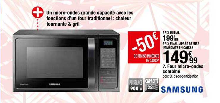 four micro ondes combiné samsung