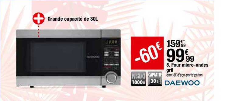 four micro ondes gril daewoo