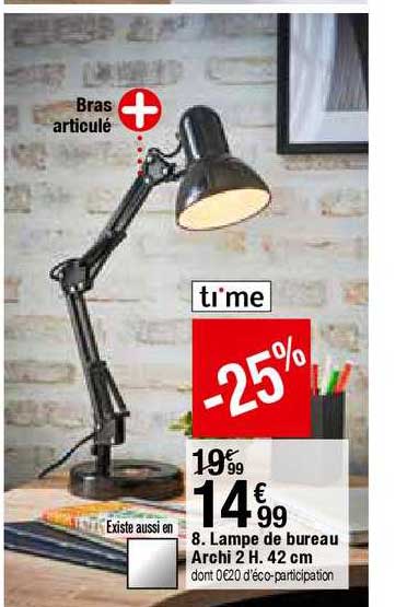 lampe de bureau archi 2 h. 42 cm