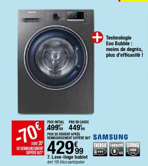 lave linge hublot samsung