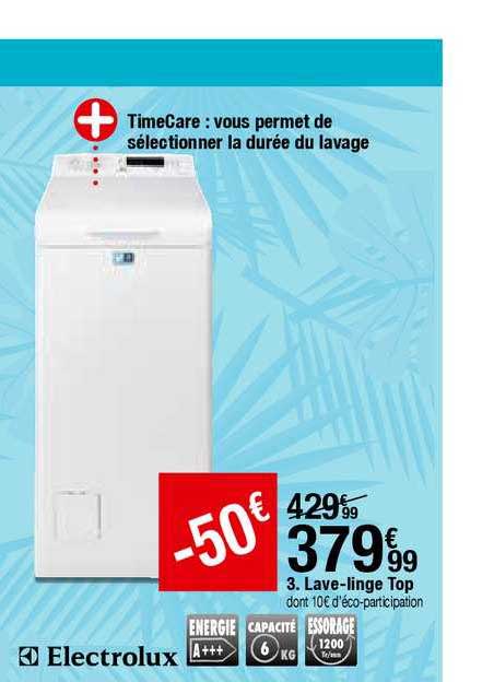 lave linge top electrolux