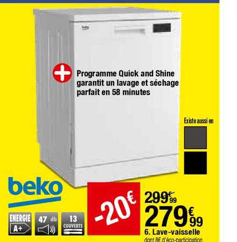 lave vaisselle beko