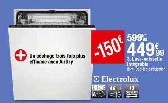 lave vaisselle intégrable electrolux