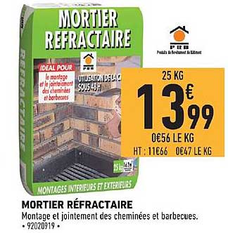 mortier réfractaire