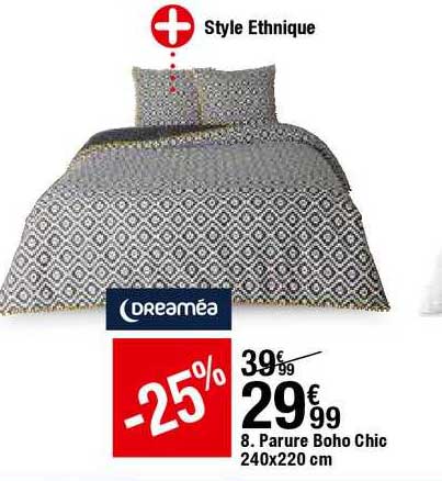 parure boho chic 240x220 cm dreaméa