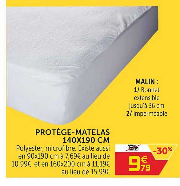 protège matelas 140x190 cm