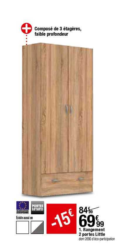 rangement 2 portes little