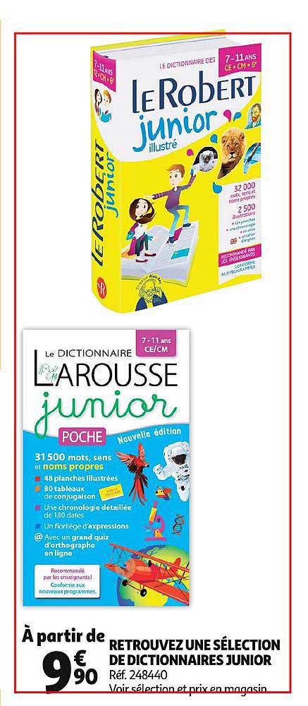 retrouvez une sélection de dictionnaires junior