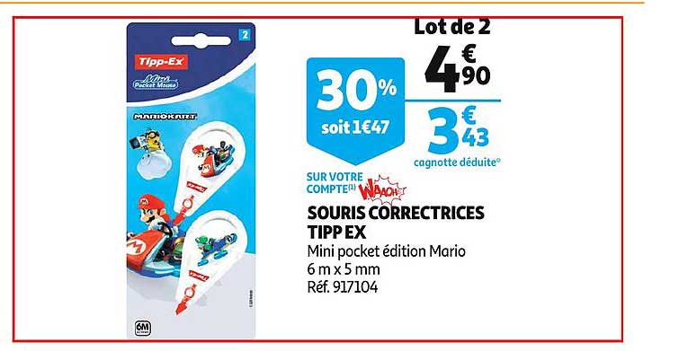 souris correctrices tipp ex