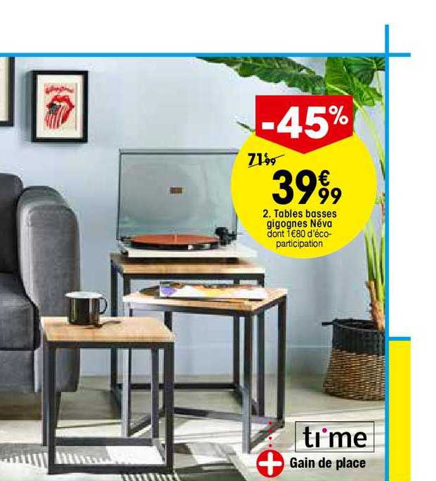 Tables Basse Gigognes Néva