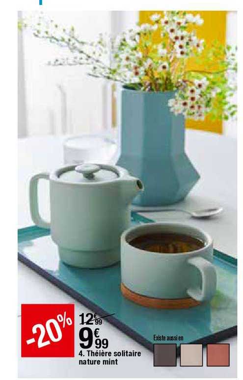théière solitaire nautre mint