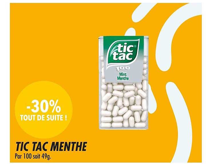 tic tac menthe