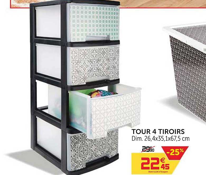 Tour 4 Tiroirs