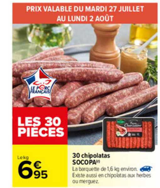 30 Chipolatas Socopa