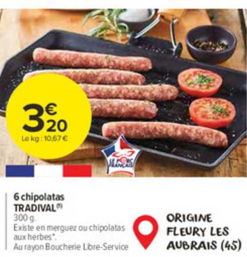 6 Chipolatas Tradival