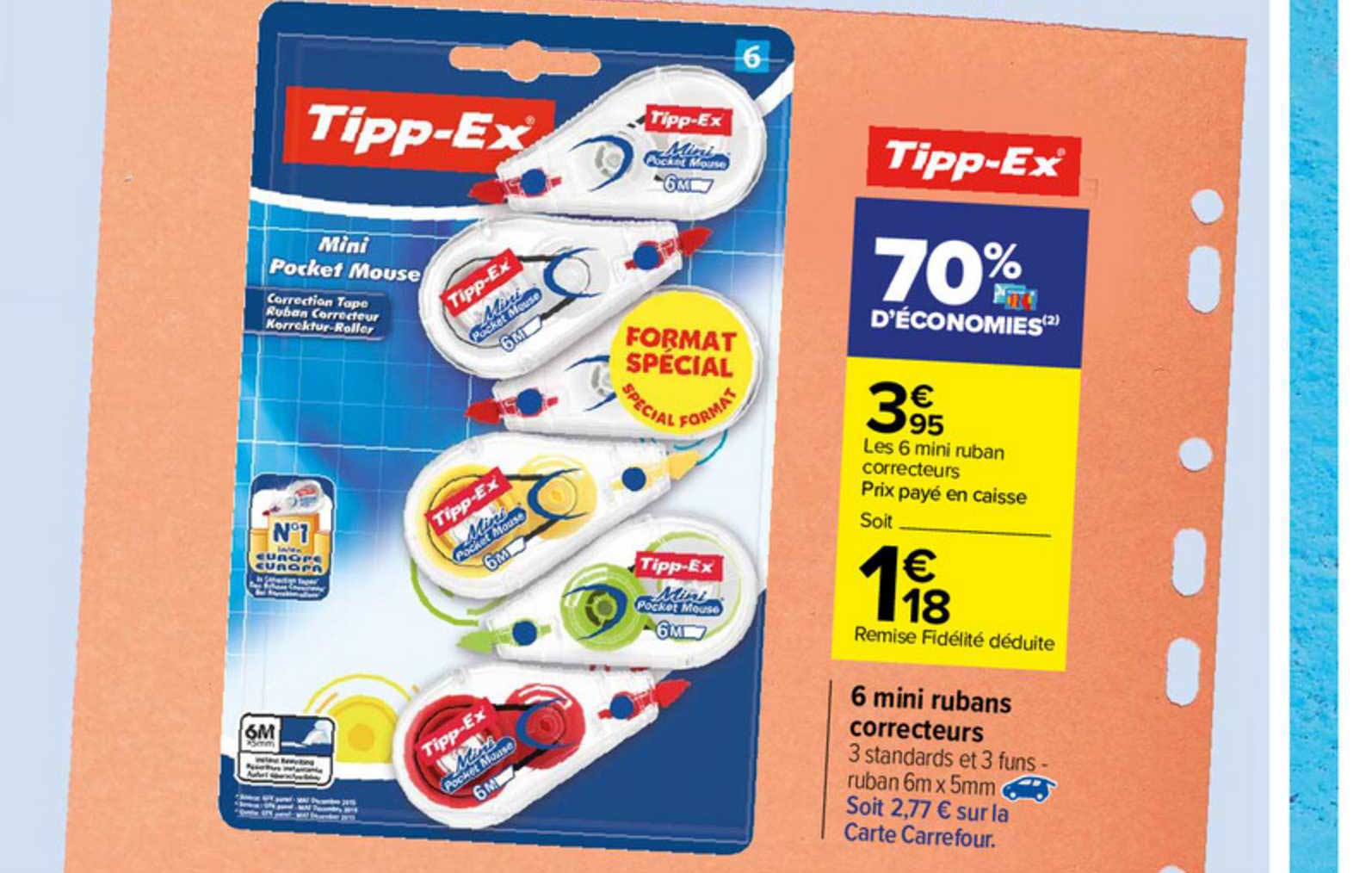 6 Mini Rubans Correcteurs