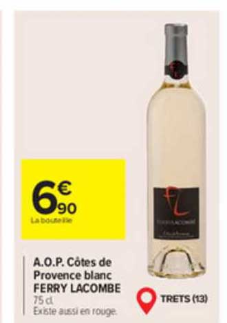 a.o.p. côtes de provence blanc ferry lacombe