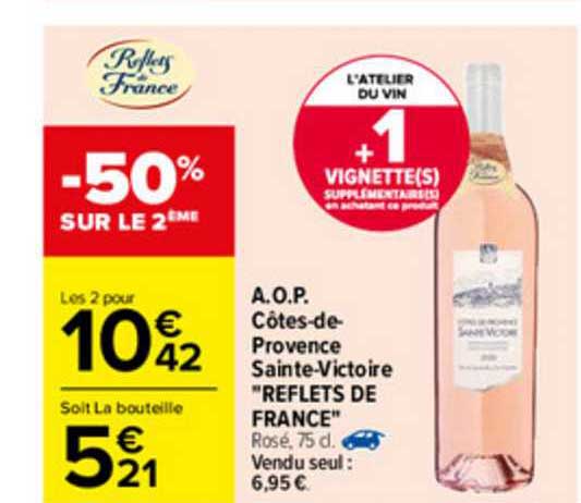 a.o.p. côtes-de-provence sainte-victoire "reflets de france"