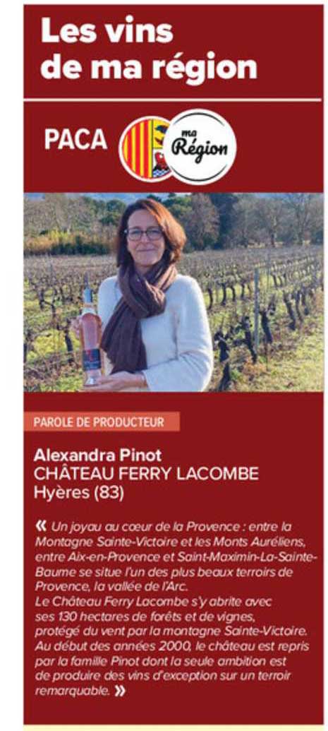 alexandra pinot château ferry lacombe