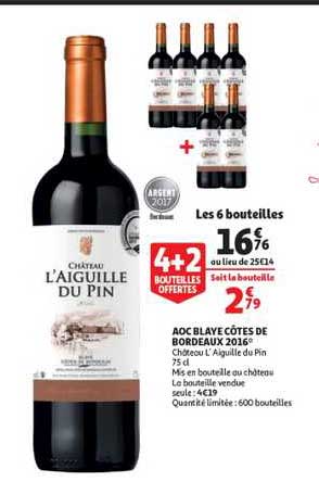 Aoc Blaye Côtes De Bordeaux 2016
