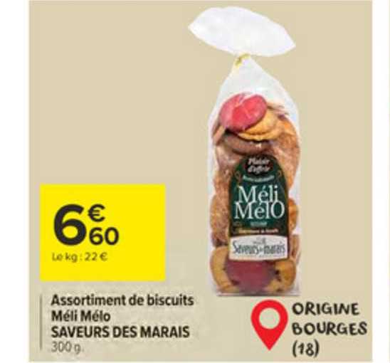 assortiment de biscuits méli mélo saveurs des marais