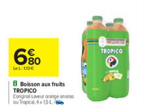 Boisson Aux Fruits Tropico