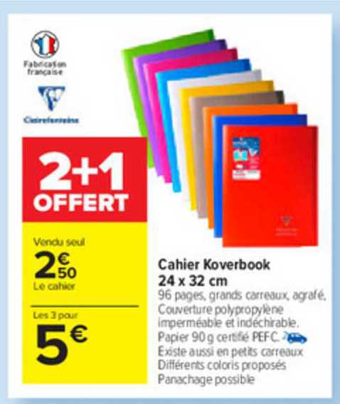 Cahier Koverbook 24 X 32 Cm