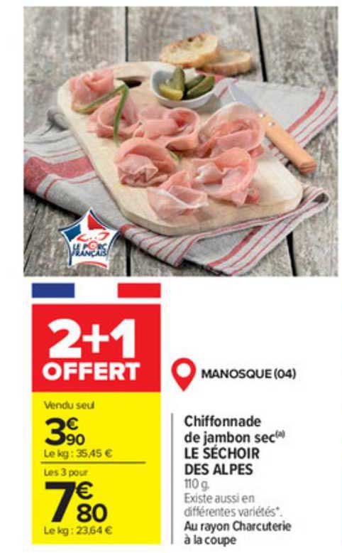 Chiffonnade De Jambon Sec Le Séchoir Des Alpes
