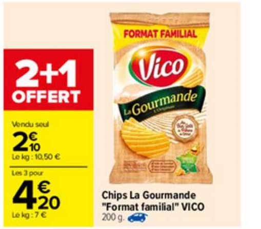 chips la gourmande "format famial" vico