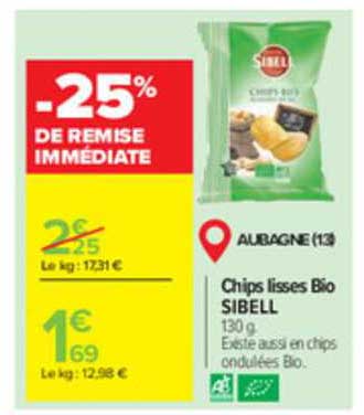 chips lisses bio sibell