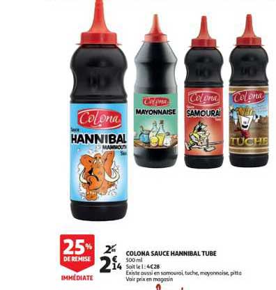 colona sauce hannibal tube