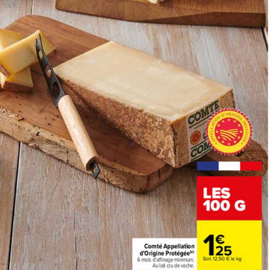 comté appellation d'origine protégée