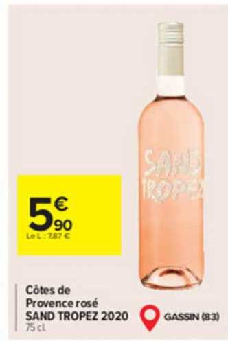 Côtes De Provence Rosé Sand Tropez 2020