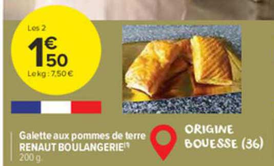 galette aux pommes de terre renaut boulangerie