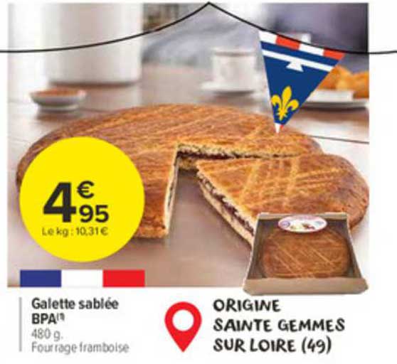 galette sablée bpa