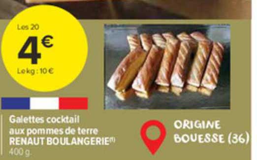 galettes cocktail aux pommes de terre renaut boulangerie