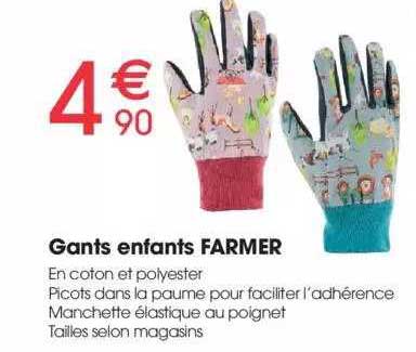 gants enfants farmer