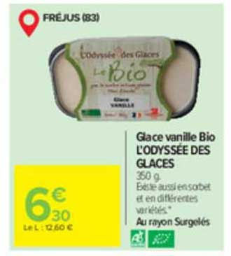 glace vanille bio l'odyssée des glaces