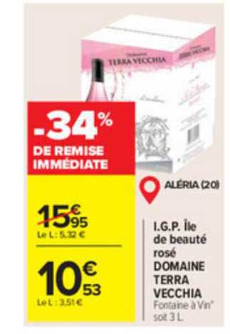 i.g.p. île de beauté rosé domaine terra vecchia