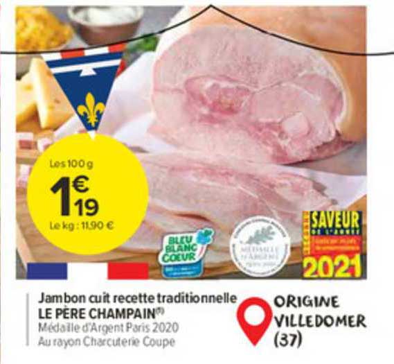 jambon cuit recette traditionnelle le père champain