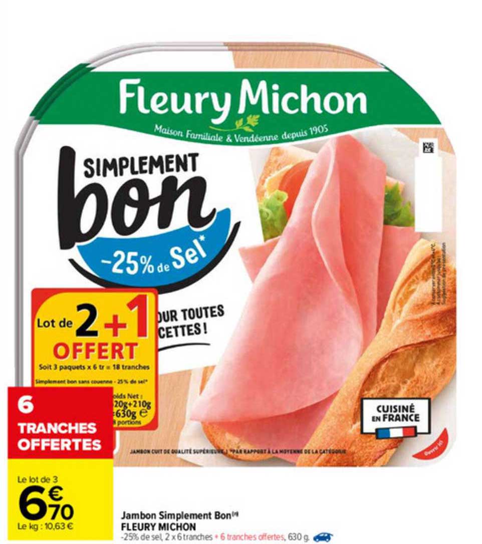 jambon simplement bon fleury michon