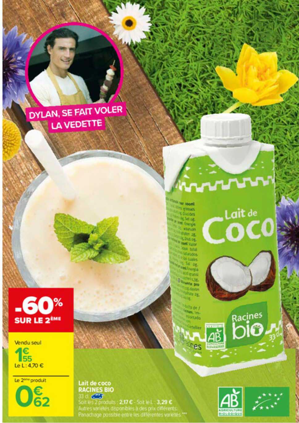 Lait De Coco Racines Bio