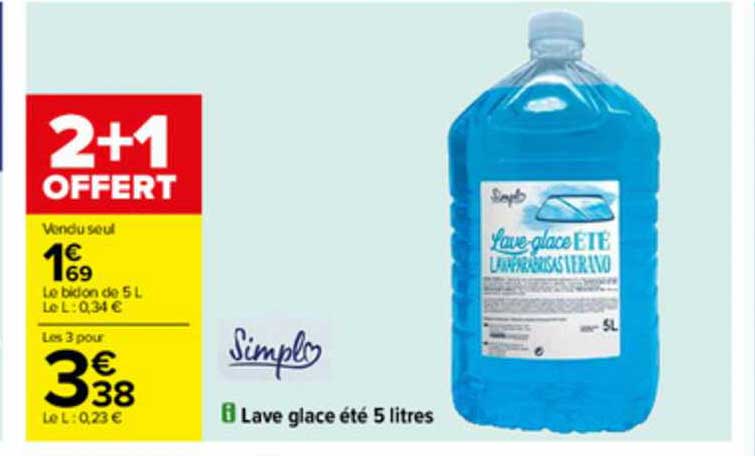 lave glace été 5 litres