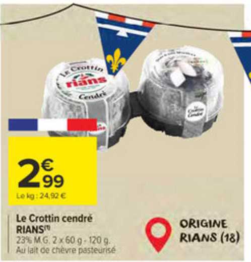 Le Crottin Cendré Rians
