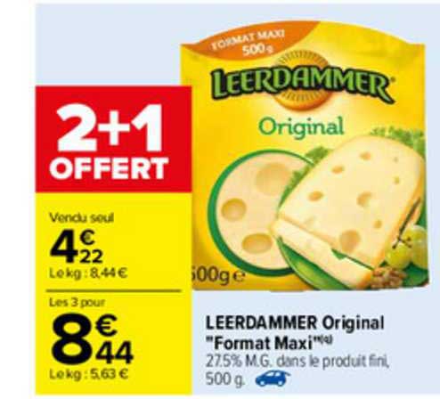 leerdammer original "format maxi"