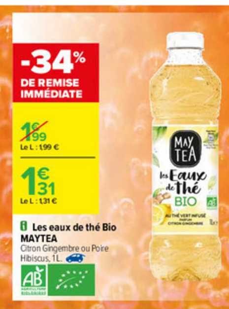 les eaux de thé bio maytea